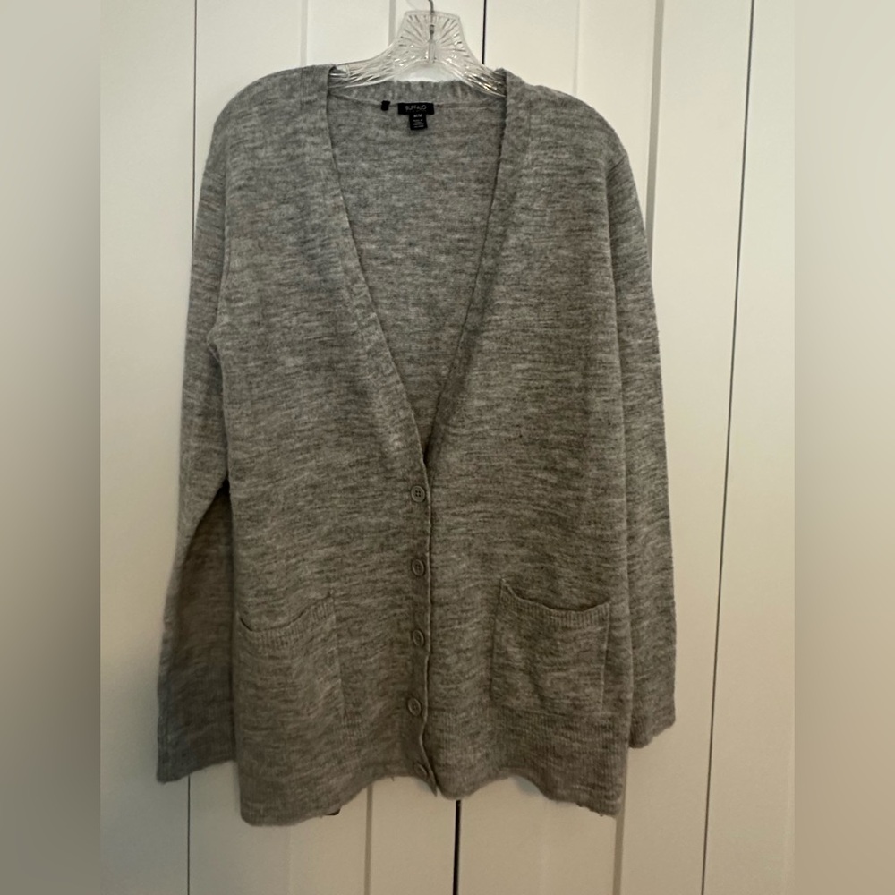 Ladies Buffalo David Bitton Gray Cardigan Sweater M